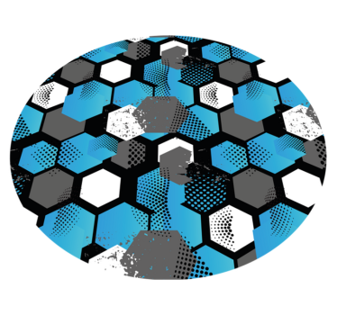 Sexkantigt mönsterförstärkning Vinylmatta geometrisk - Tenstickers