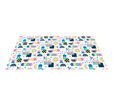 Livfulla element Vinylmatta geometrisk - Tenstickers