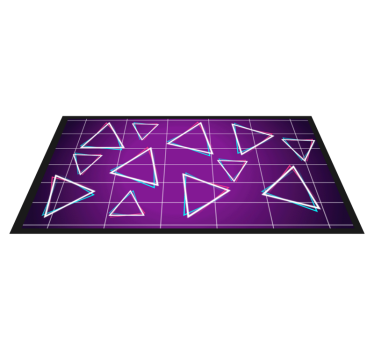 Livfullt triangelmönster Vinylmatta geometrisk - Tenstickers
