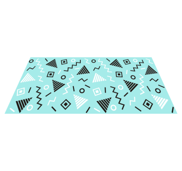 Formulärarrangemang Vinylmatta geometrisk - Tenstickers