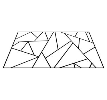 Skarpt vinklat mönster Vinylmatta geometrisk - Tenstickers