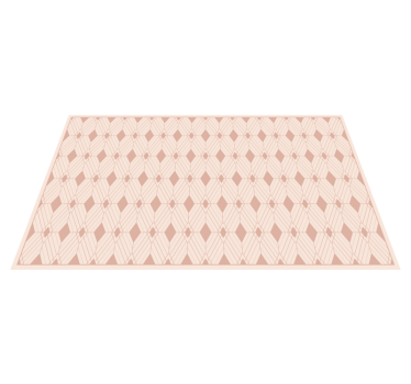 Art deco pastell diamanter kakelmatta - Tenstickers