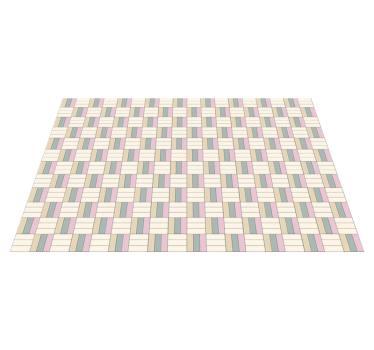 Vävda färgblock Vinylmatta geometrisk - Tenstickers