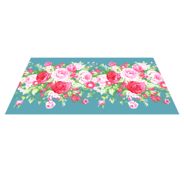 Blommig blossom array Vinylmatta blommor och växter - Tenstickers