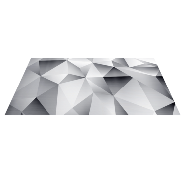 Monokromt geometriskt mönster Vinylmatta geometrisk - Tenstickers