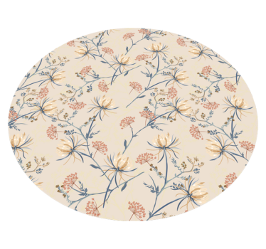 Botanisk blomyta Vinylmatta blommor och växter - Tenstickers