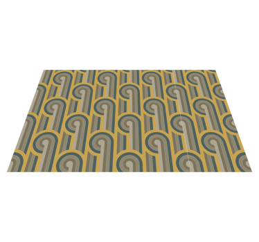 Geometriskt mönster elegans Vinylmatta årgång - Tenstickers