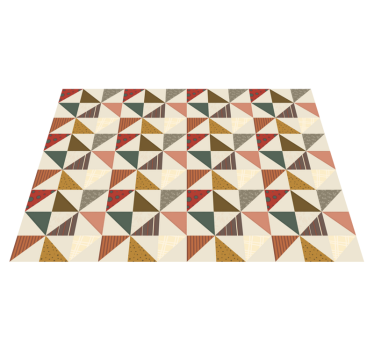 Lapptäcke geometriska triangelmönster geometriska mattor - Tenstickers