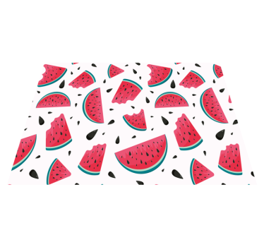 Färskt mönster med vattenmelon sovrum matta - Tenstickers