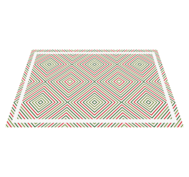 Geometriskt diamantmönster Vinylmatta geometrisk - Tenstickers