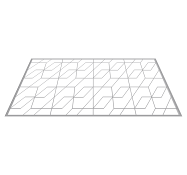 Geometriska sicksackmönster Vinylmatta geometrisk - Tenstickers