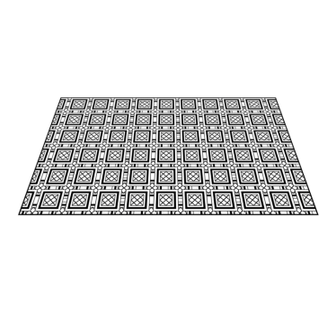 Symmetriska kakelmönster Vinylmatta geometrisk - Tenstickers