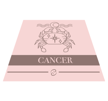 Cancer zodiaken emblem Vinylmattor med fraser - Tenstickers
