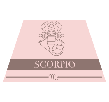 Skorpion zodiaken Vinylmattor med fraser - Tenstickers