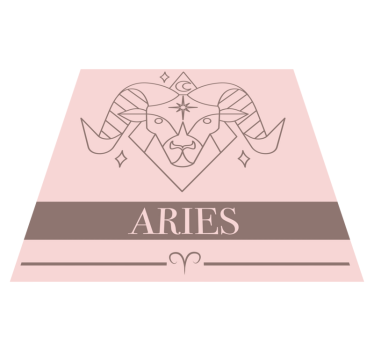 Aries zodiac symbol Vinylmattor med fraser - Tenstickers