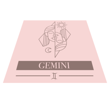 Design med gemini-tema Vinylmattor med fraser - Tenstickers