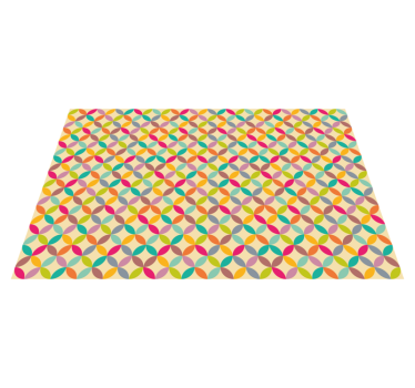Färgglada geometriska Vinylmatta geometrisk - Tenstickers