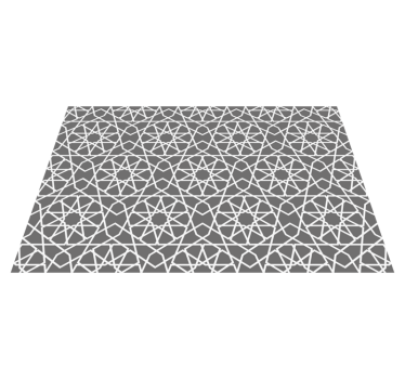 Korsande linjer Vinylmatta geometrisk - Tenstickers