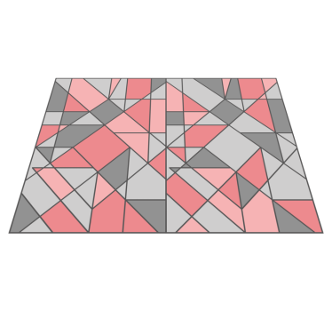 Geometrisk abstraktion Vinylmatta geometrisk - Tenstickers