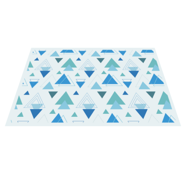 Geometriska trianglar Vinylmatta geometrisk - Tenstickers