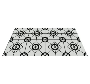 Geometrisk vinyldesign Vinylmatta geometrisk - Tenstickers