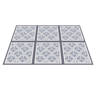 Geometriska mönster array Vinylmatta geometrisk - Tenstickers