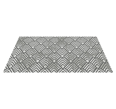 Geometrisk chevron Vinylmatta geometrisk - Tenstickers