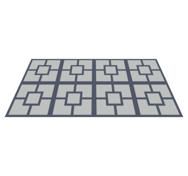 Hollywood-regency squares geometriska mattor - Tenstickers