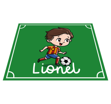 Anpassningsbar fotboll Vinylmatta namn - Tenstickers