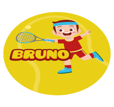 Personliga sporter Vinylmatta namn - Tenstickers