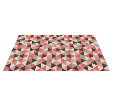 Kubistisk triangulär array Vinylmatta geometrisk - Tenstickers