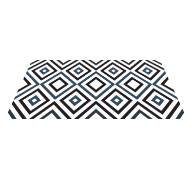 Diamant kontrast Vinylmatta geometrisk - Tenstickers