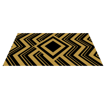 Geometrisk kontrast Vinylmatta geometrisk - Tenstickers