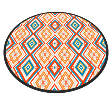Livfullt element Vinylmatta geometrisk - Tenstickers