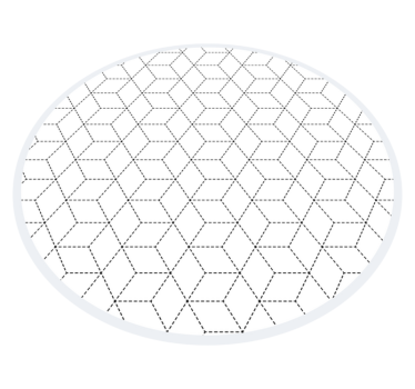 Vinylmatta geometrisk hexagonal mönster - Tenstickers