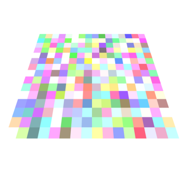 Färgglada rutor pixelmönster geometriska mattor - Tenstickers