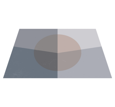 överlappande cirklar Vinylmatta geometrisk - Tenstickers