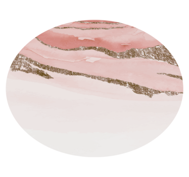 Abstrakt texturerat cirkulärt design vinylmatta - Tenstickers