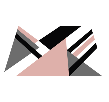 Vinkelkontrast Vinylmatta geometrisk - Tenstickers