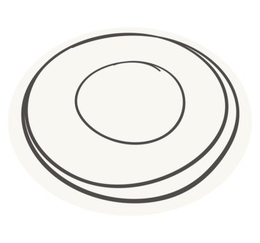 Koncentriska cirklar Vinylmatta minimalistisk - Tenstickers