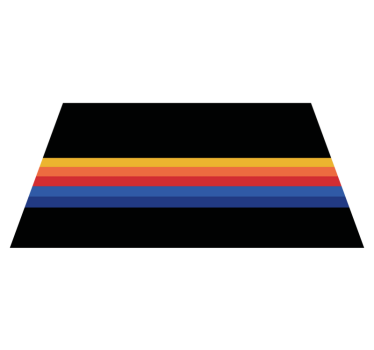 Minimalist striped accent vinlymatta randiga - Tenstickers