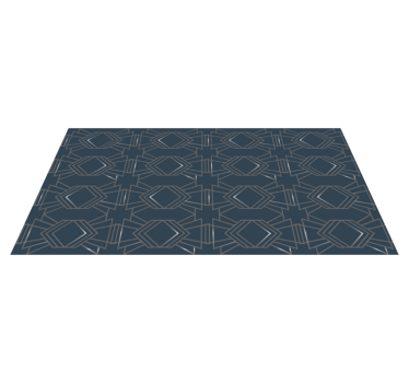 Geometriskt mönstrat marktäcke vinylmatta - Tenstickers