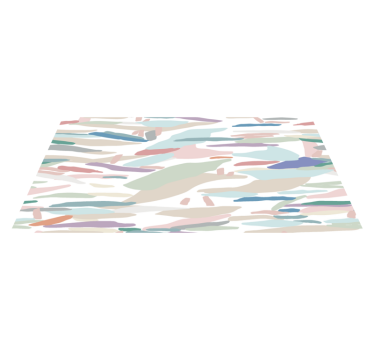Minimalist abstrakt kamouflage vinylmatta - Tenstickers
