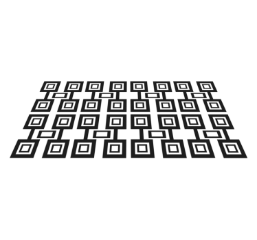 Geometriska rutor mönster Vinylmatta geometrisk - Tenstickers