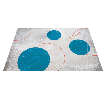 Brutalism design geometriska mattor - Tenstickers
