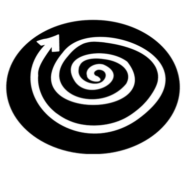 Spiralmatta tonårsmattor för sovrum - Tenstickers