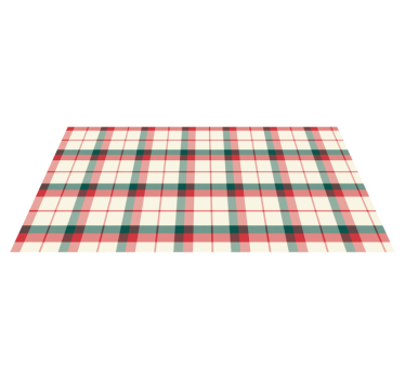 Jul tartan modern geometrisk matta - Tenstickers