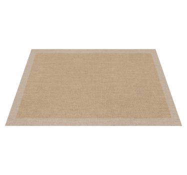 Teplonbeige naturlig minimalistisk matta - Tenstickers