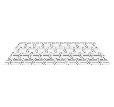 Geometrisk mönster vinylmatta  - Tenstickers