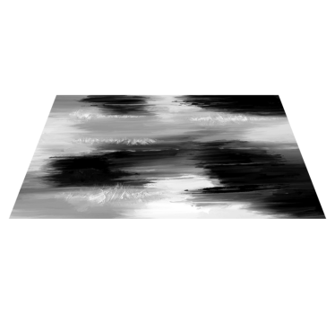 abstrakt målning Vinylmatta studera - Tenstickers